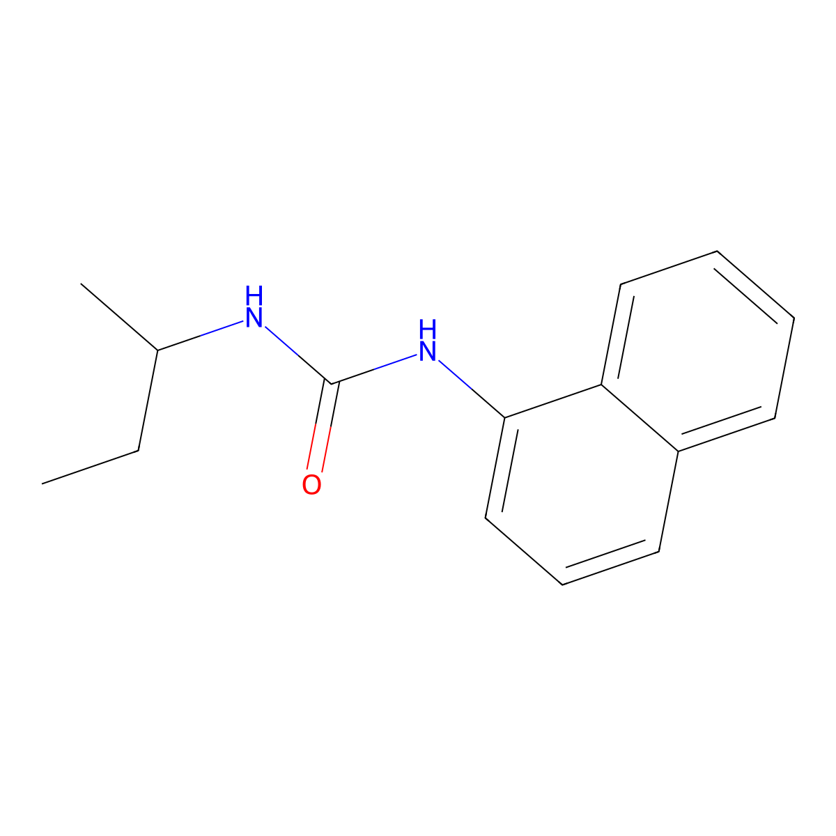 N-(Sec-butyl)-N'-(1-naphthyl)urea molecular structure, CAS 853744-59-9