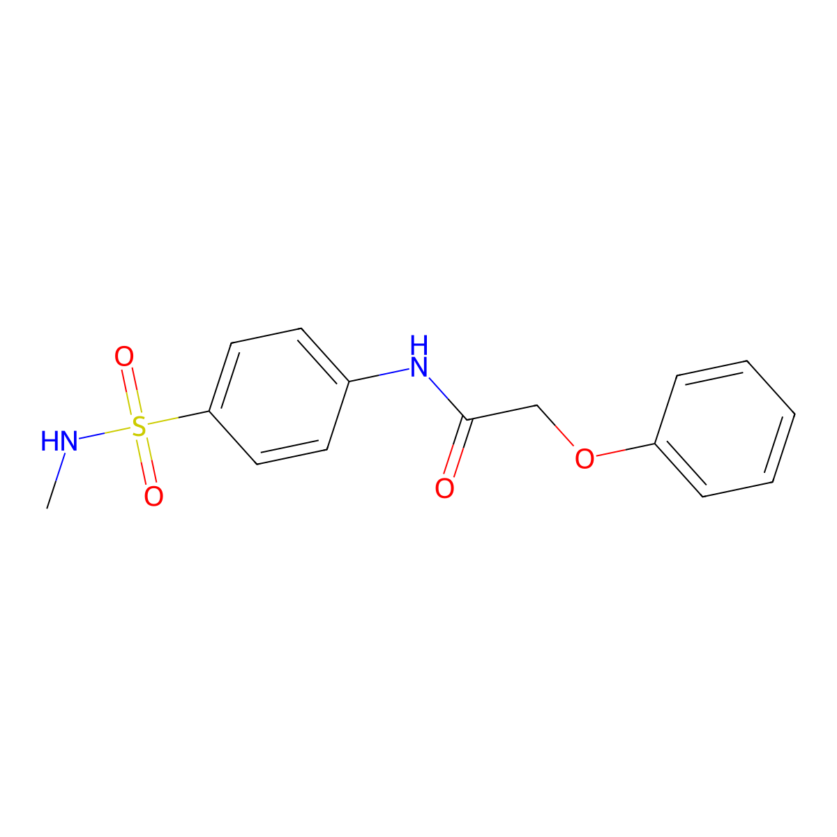 N-[4-(methylsulfamoyl)phenyl]-2-phenoxyacetamide molecular structure, CAS 853744-62-4