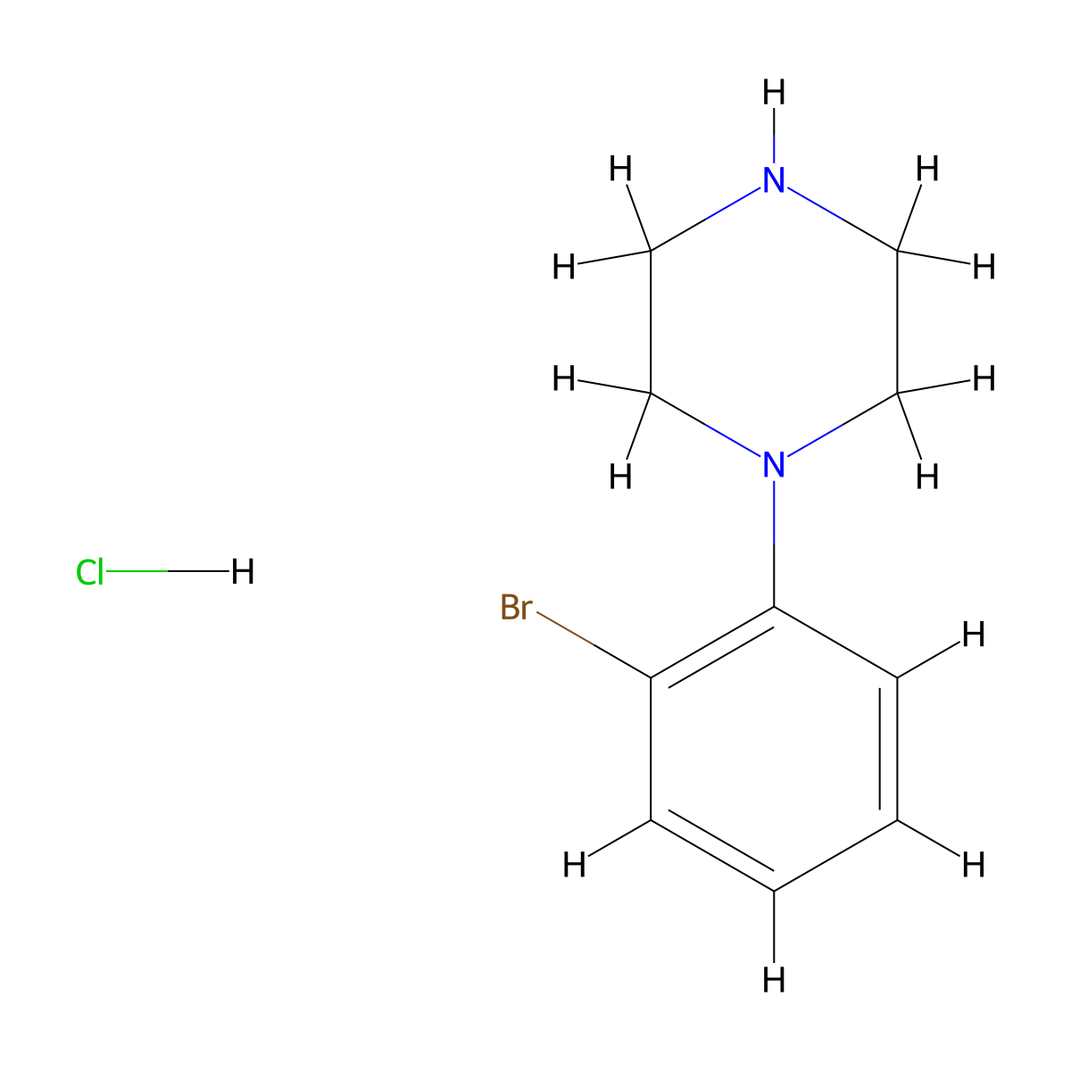 1-(2-Bromophenyl)piperazine hydrochloride molecular structure, CAS 853745-55-8