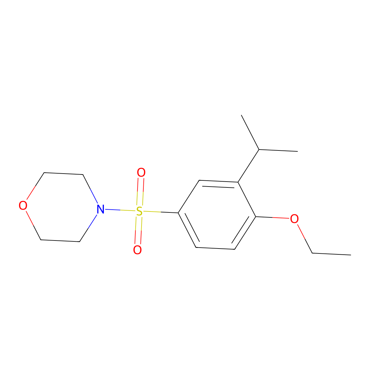 4-{[4-Ethoxy-3-(methylethyl)phenyl]sulfonyl}morpholine molecular structure, CAS 853749-17-4