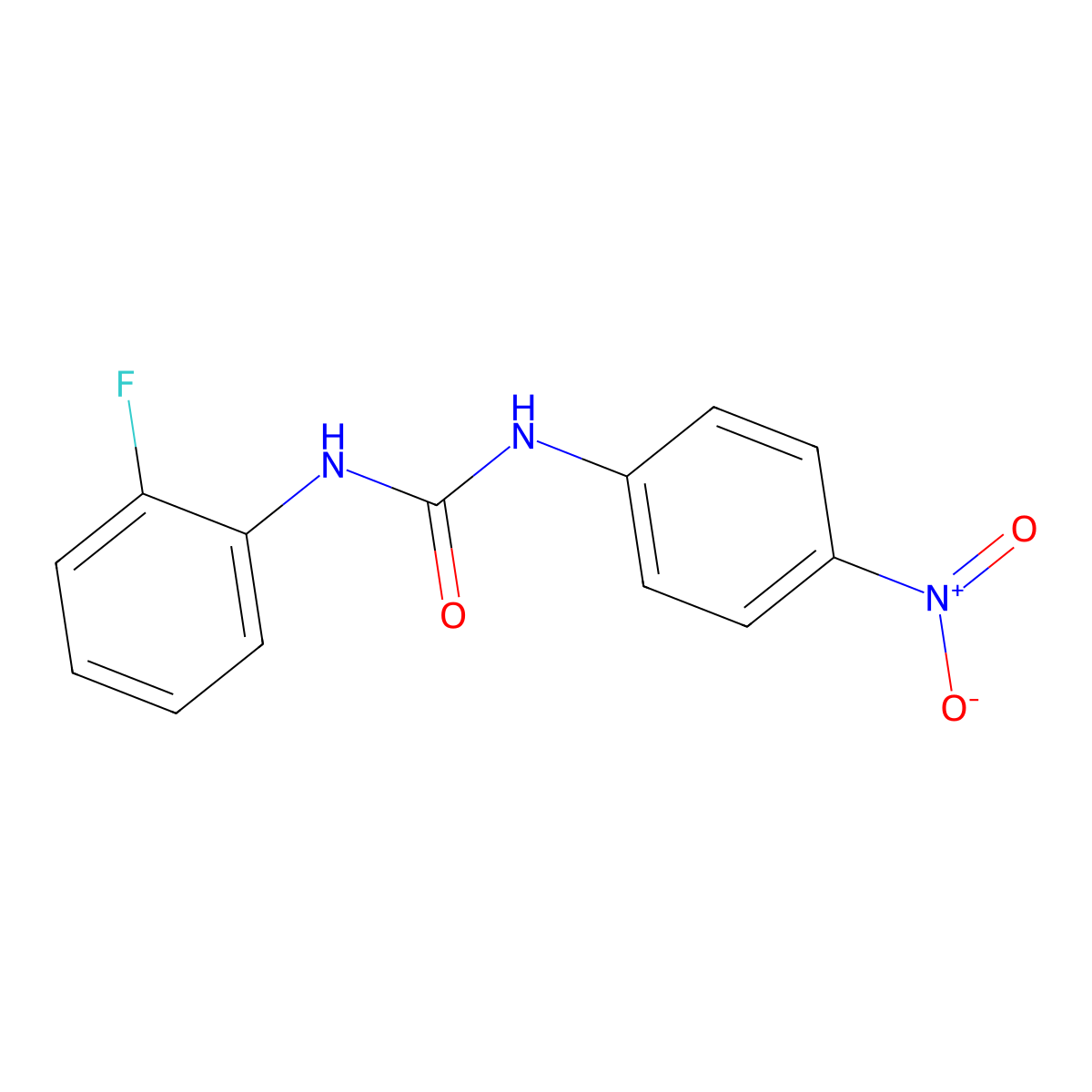 1-(2-Fluorophenyl)-3-(4-nitrophenyl)urea molecular structure, CAS 853750-63-7