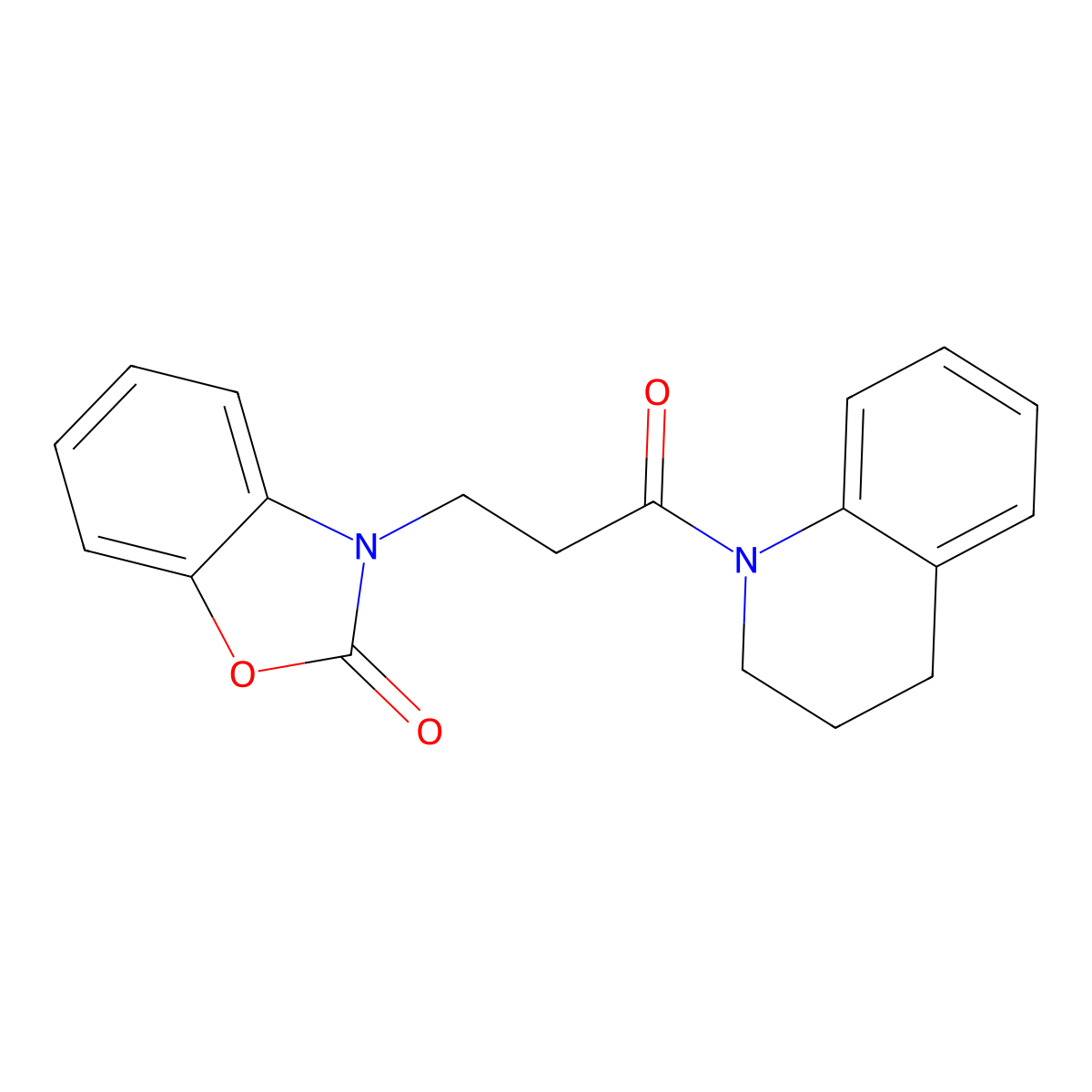 3-(3-(3,4-dihydroquinolin-1(2H)-yl)-3-oxopropyl)benzo[d]oxazol-2(3H)-one molecular structure, CAS 853751-92-5