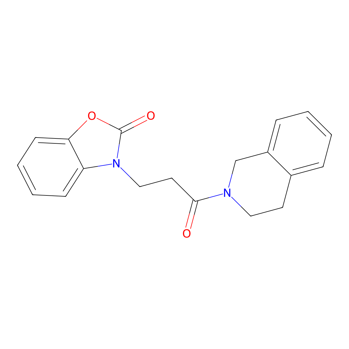 3-(3-(3,4-dihydroisoquinolin-2(1H)-yl)-3-oxopropyl)benzo[d]oxazol-2(3H)-one molecular structure, CAS 853751-93-6