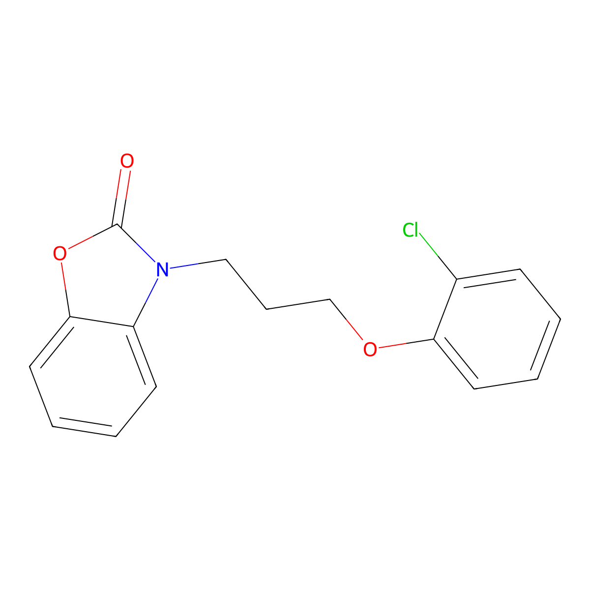 3-[3-(2-chlorophenoxy)propyl]-1,3-benzoxazol-2(3H)-one molecular structure, CAS 853752-03-1