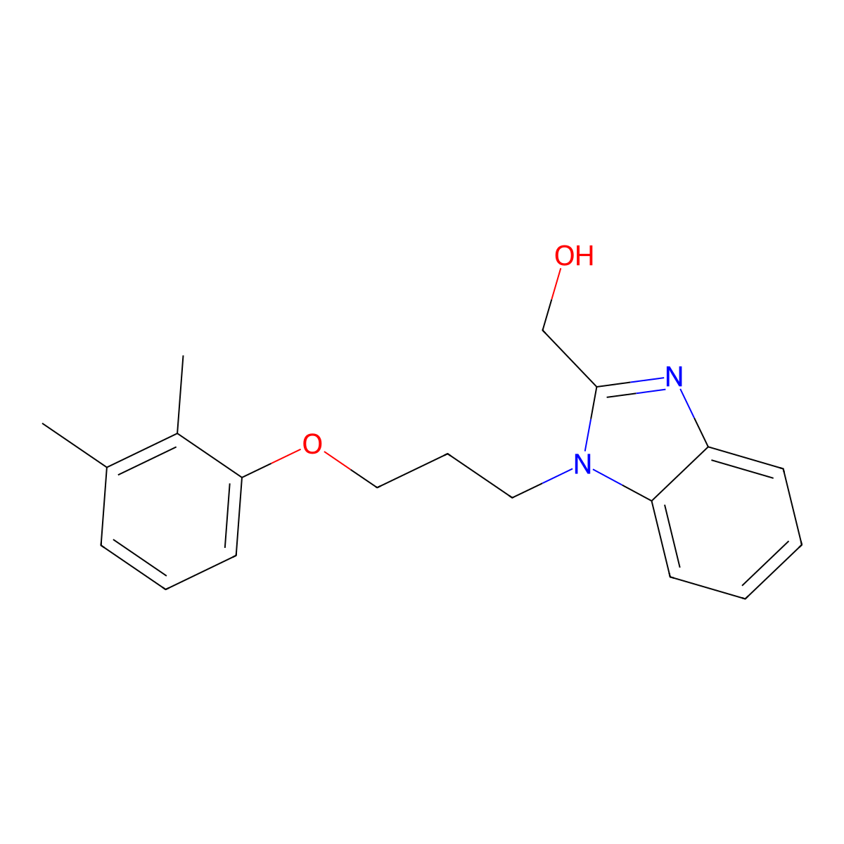 {1-[3-(2,3-Dimethylphenoxy)propyl]benzimidazol-2-yl}methan-1-ol molecular structure, CAS 853752-73-5
