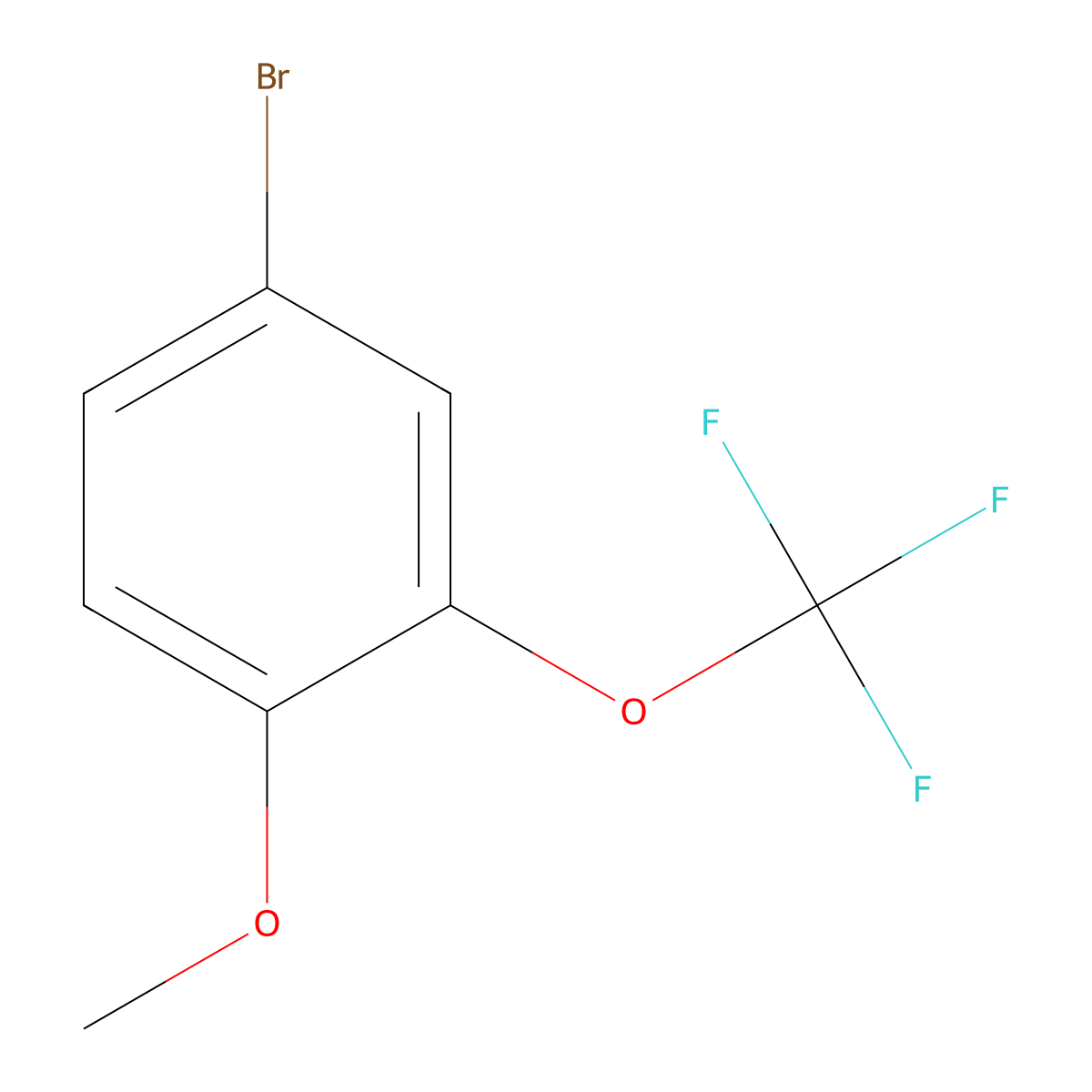 4-Bromo-1-methoxy-2-(trifluoromethoxy)benzene molecular structure, CAS 853771-88-7