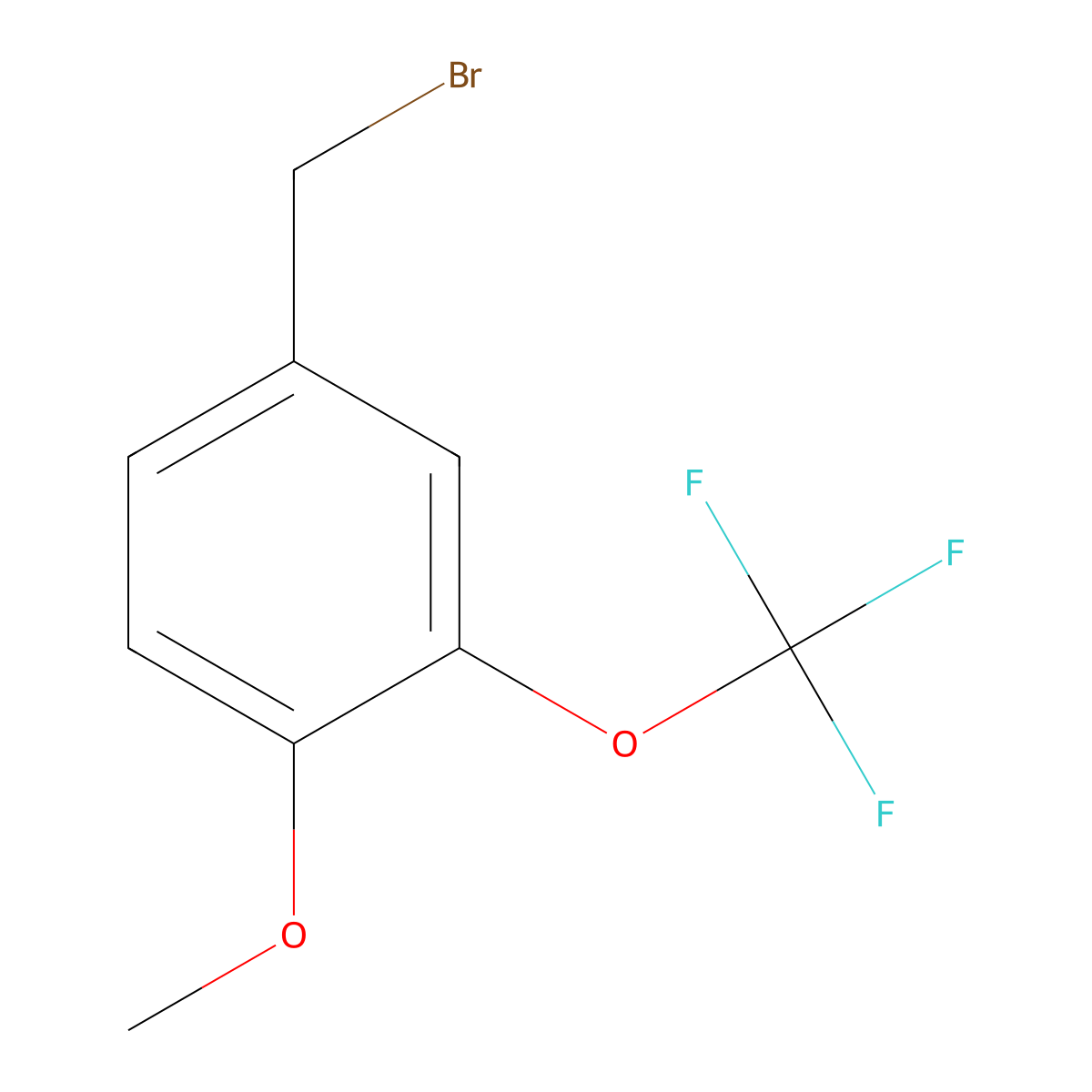 4-Methoxy-3-(trifluoromethoxy)benzyl bromide molecular structure, CAS 853771-92-3