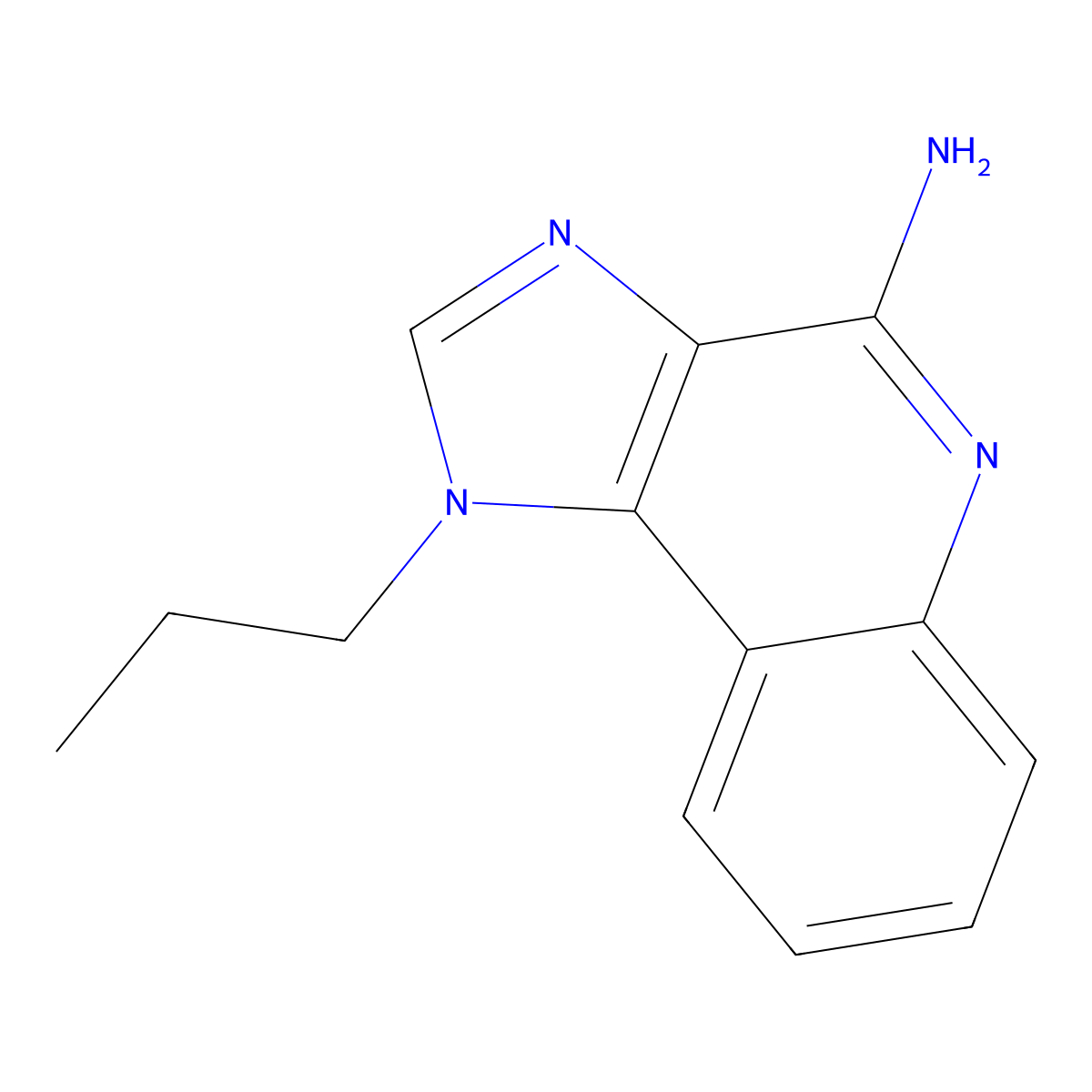 1-Propyl-1H-imidazo[4,5-c]quinolin-4-amine molecular structure, CAS 853792-81-1