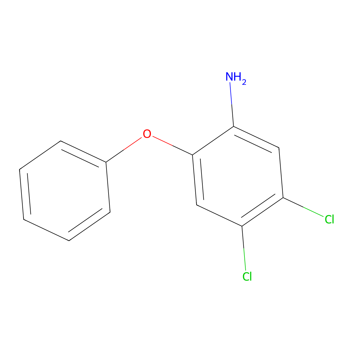 4,5-Dichloro-2-phenoxyaniline molecular structure, CAS 85385-27-9