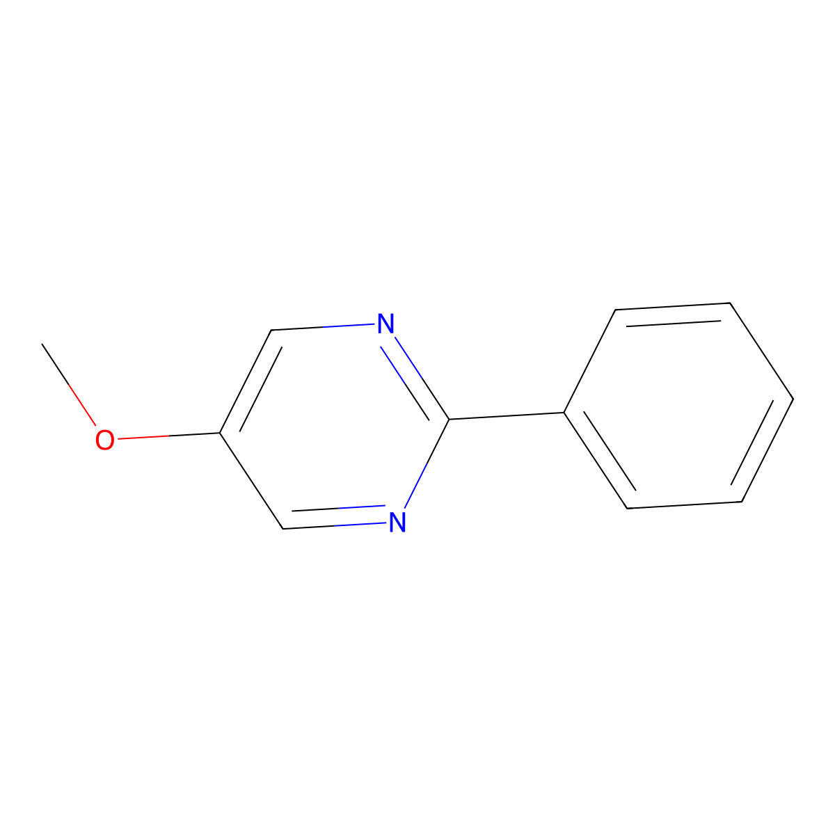 5-Methoxy-2-phenylpyrimidine molecular structure, CAS 85386-13-6