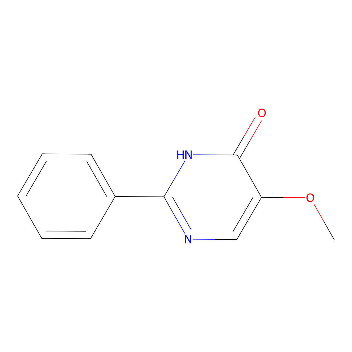 5-Methoxy-2-phenyl-4(3H)-pyrimidinone molecular structure, CAS 85386-21-6