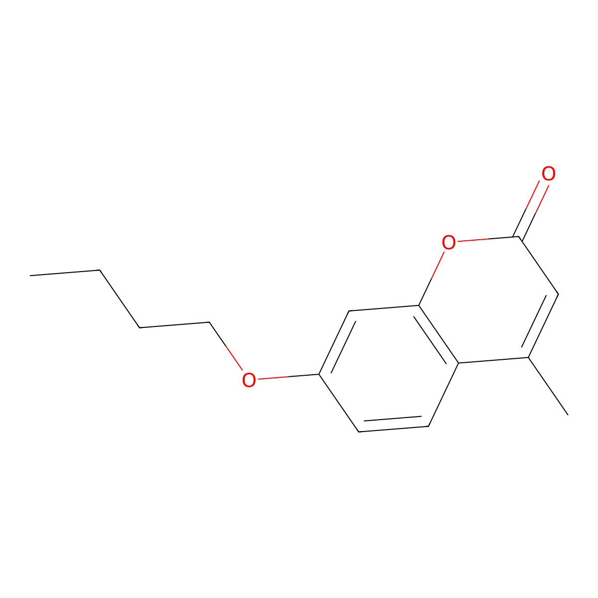 7-Butoxy-4-methylchromen-2-one molecular structure, CAS 85389-86-2