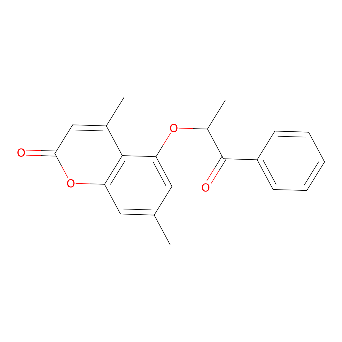 4,7-dimethyl-5-[(1-oxo-1-phenylpropan-2-yl)oxy]-2H-chromen-2-one molecular structure, CAS 853892-43-0