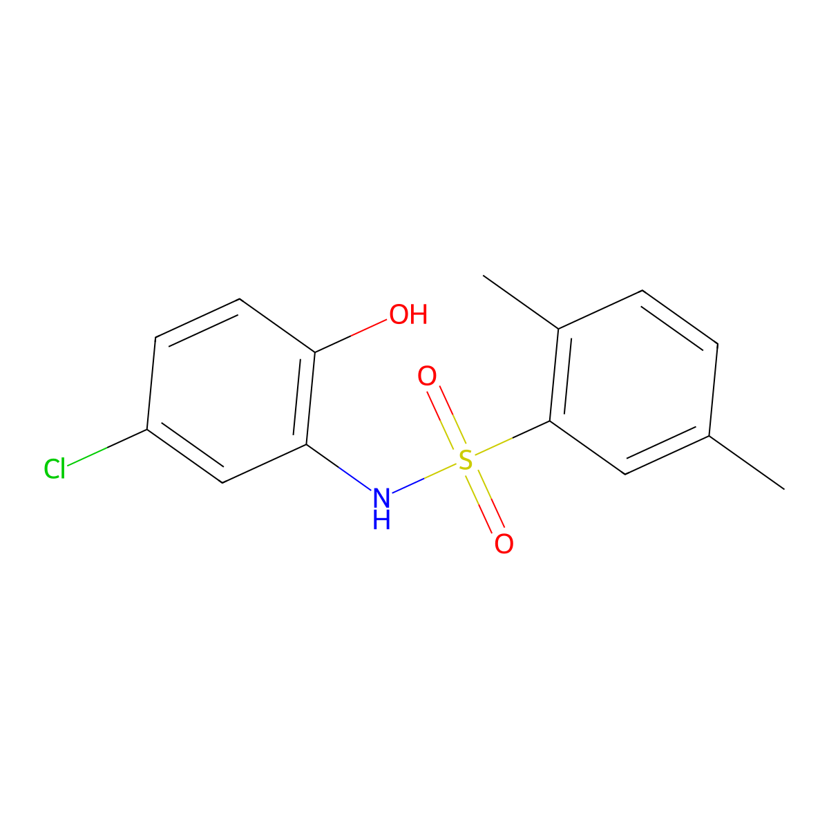 N-(5-chloro-2-hydroxyphenyl)-2,5-dimethylbenzenesulfonamide molecular structure, CAS 853902-50-8