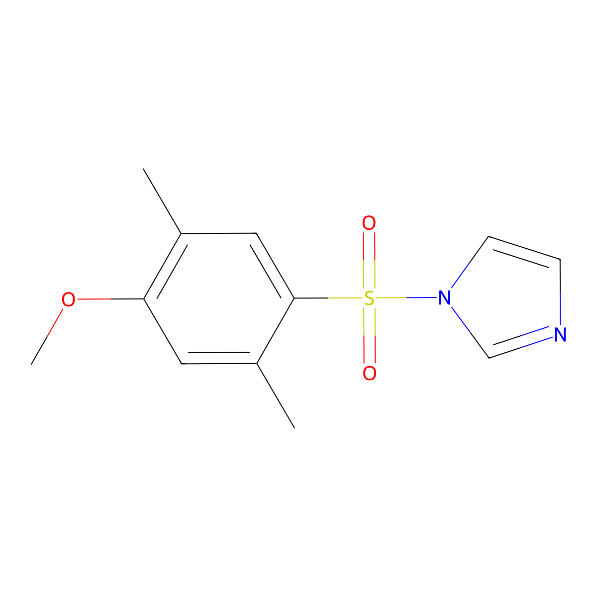 1-(4-Methoxy-2,5-dimethylphenyl)sulfonylimidazole molecular structure, CAS 853903-06-7