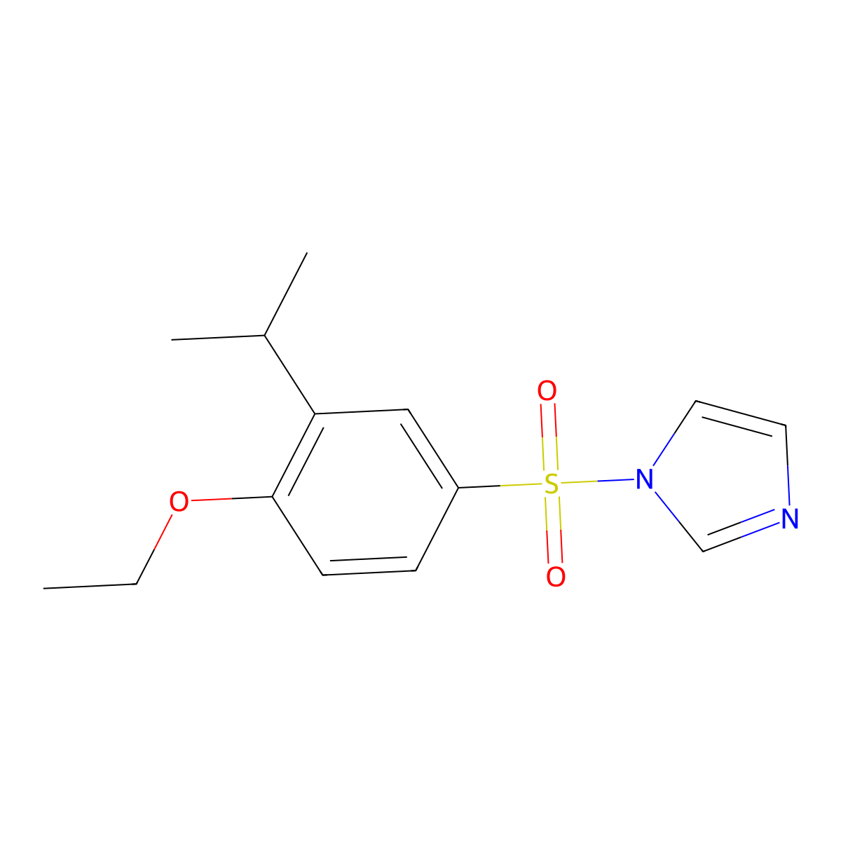 1-[(4-ethoxy-3-isopropylphenyl)sulfonyl]-1H-imidazole molecular structure, CAS 853903-10-3