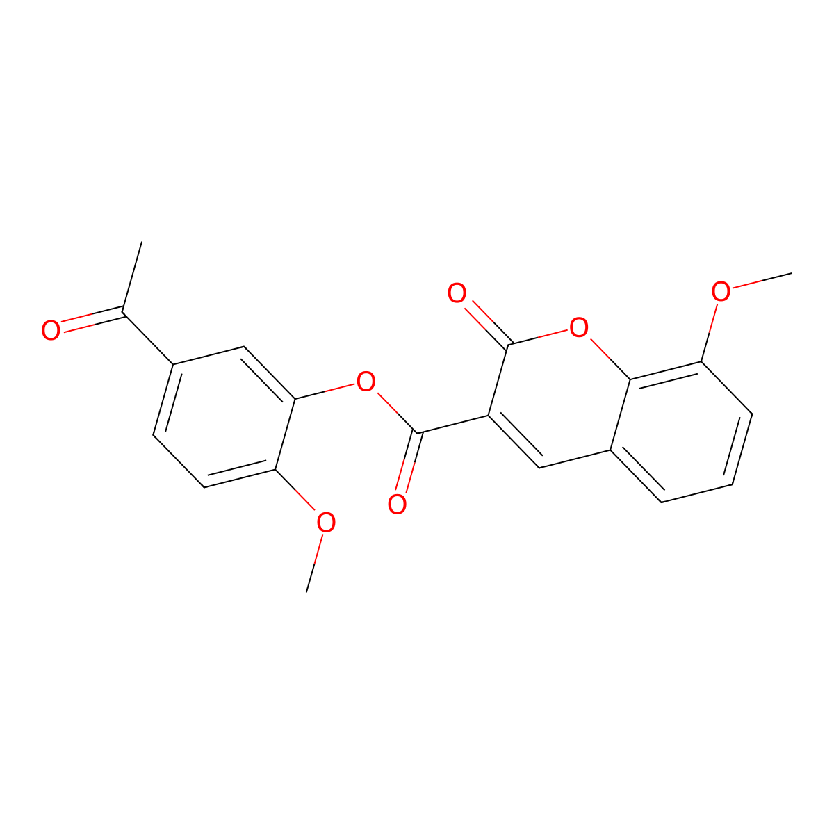 5-acetyl-2-methoxyphenyl 8-methoxy-2-oxo-2H-chromene-3-carboxylate molecular structure, CAS 853903-38-5