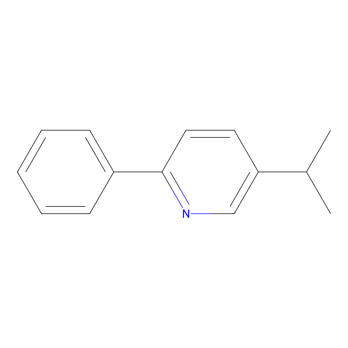 5-Isopropyl-2-phenylpyridine molecular structure, CAS 85391-13-5