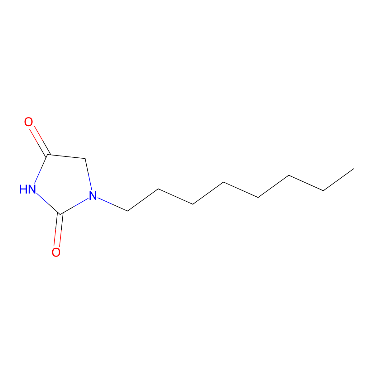 1-Octylimidazolidine-2,4-dione molecular structure, CAS 85391-26-0