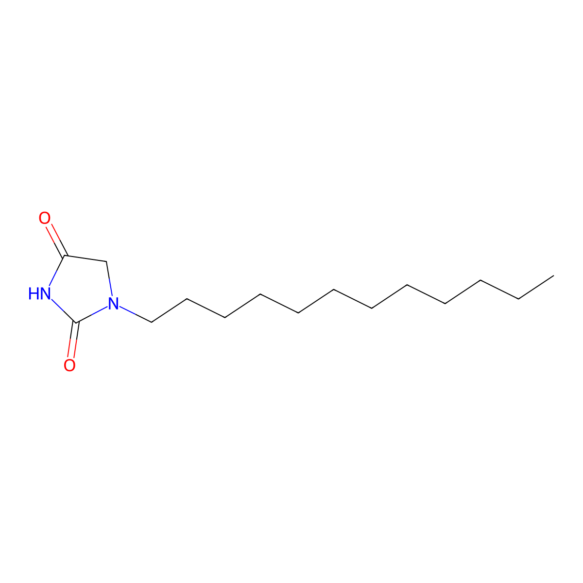 1-Dodecyl-2,4-imidazolidinedione molecular structure, CAS 85391-28-2