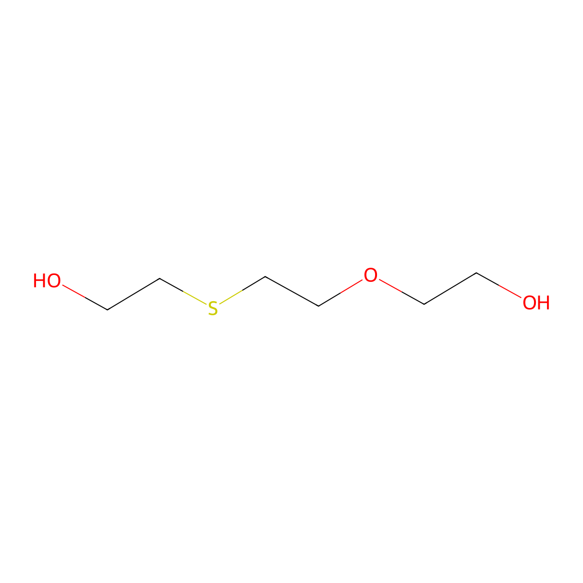 2-((2-(2-Hydroxyethoxy)ethyl)thio)ethanol molecular structure, CAS 85391-94-2