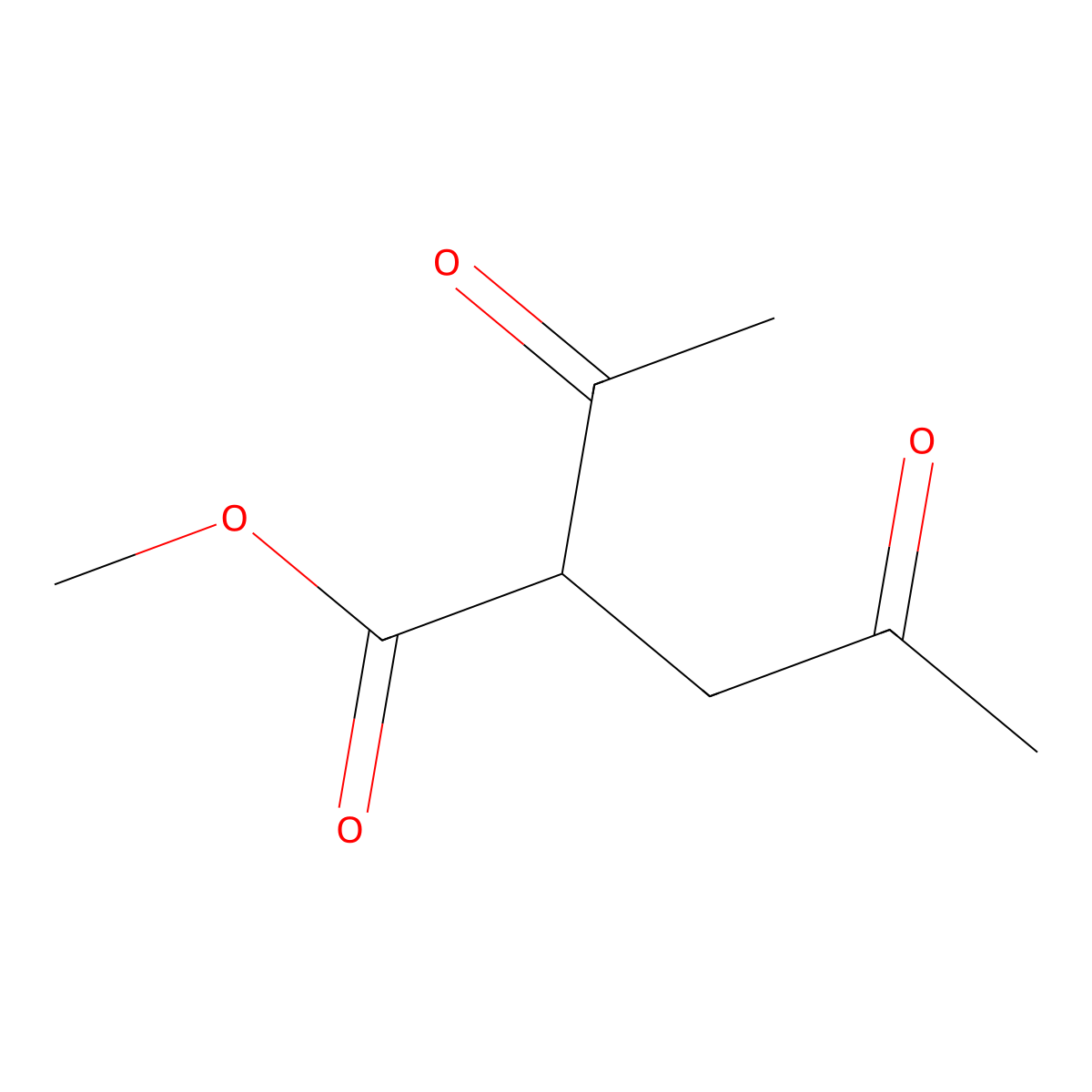 Methyl 2-acetyl-4-oxovalerate molecular structure, CAS 85392-47-8