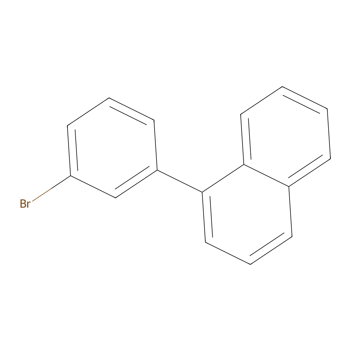 1-(3-Bromophenyl)naphthalene molecular structure, CAS 853945-53-6