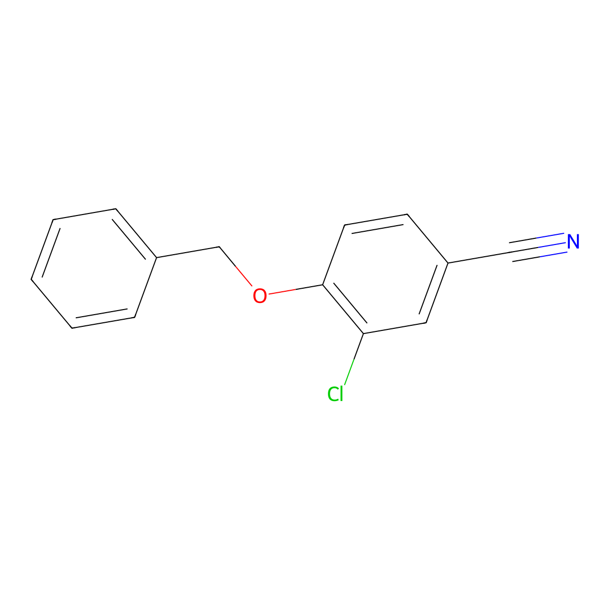 4-Benzyloxy-3-chloro-benzonitrile molecular structure, CAS 853953-30-7