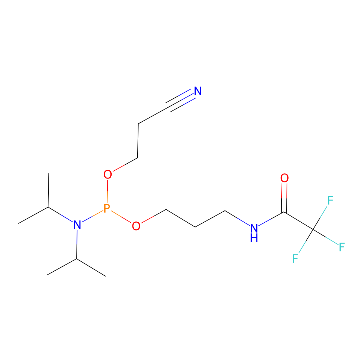 5'-Amino-modifier-C 3-tfa cep molecular structure, CAS 853955-89-2