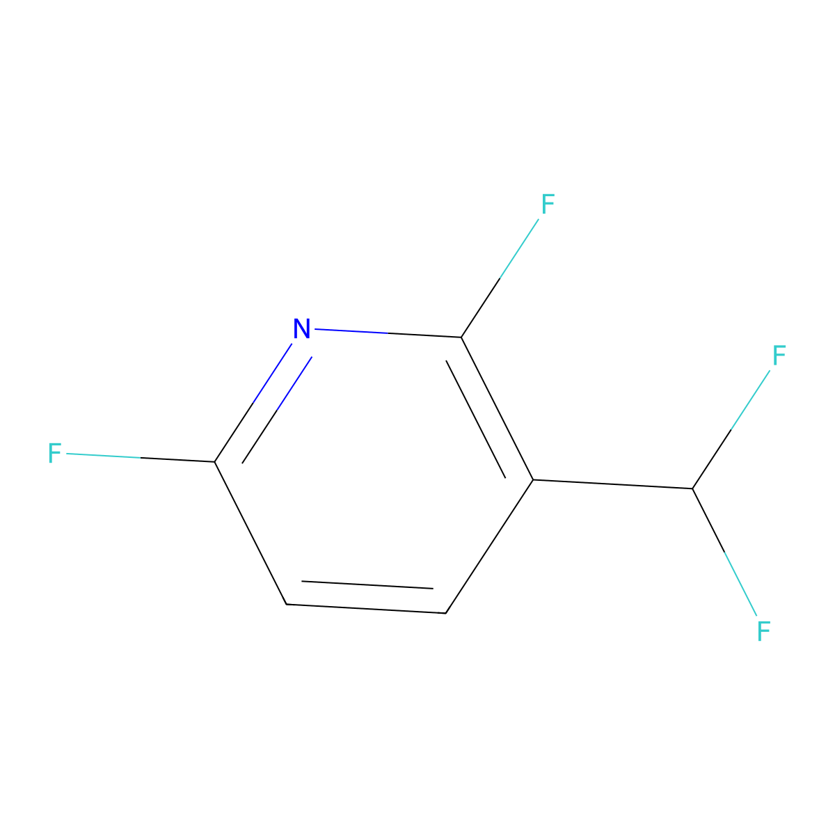 3-(Difluoromethyl)-2,6-difluoropyridine molecular structure, CAS 85396-63-0