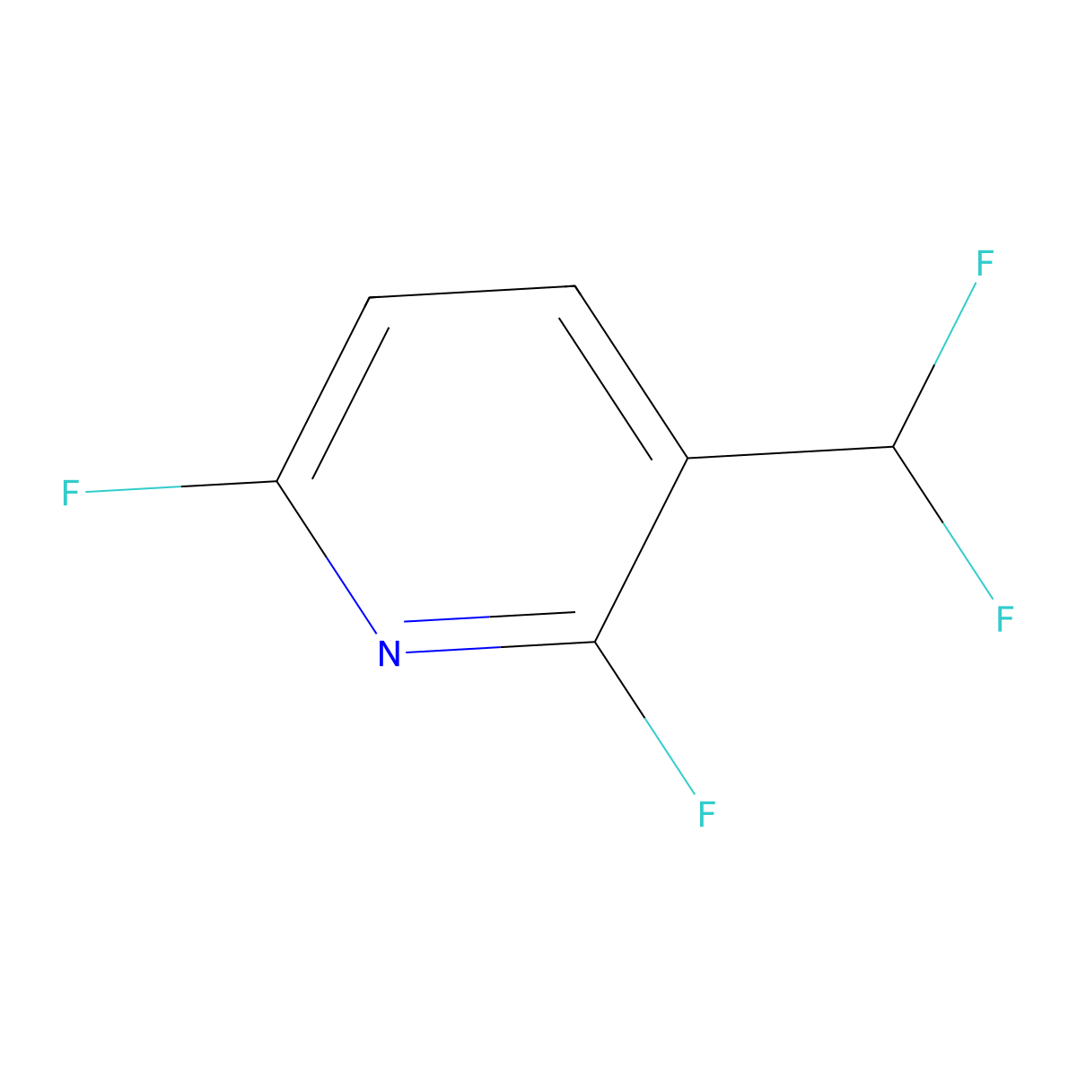 3-(Difluoromethyl)-2,6-difluoropyridine molecular structure, CAS 85396-63-0
