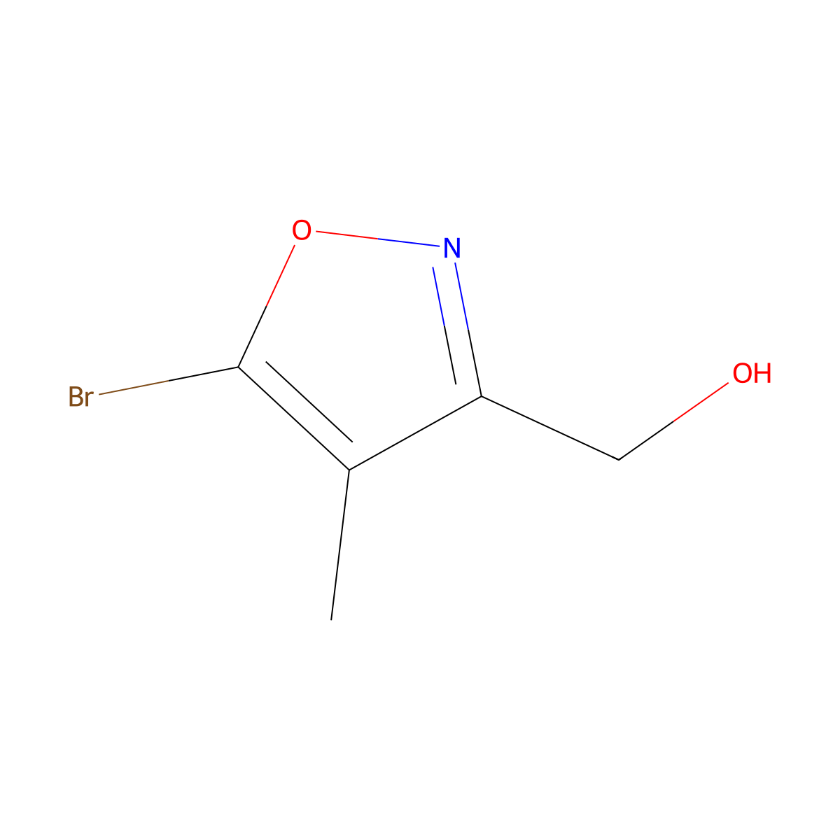 5-bromo-4-methyl-3-Isoxazolemethanol molecular structure, CAS 854015-45-5