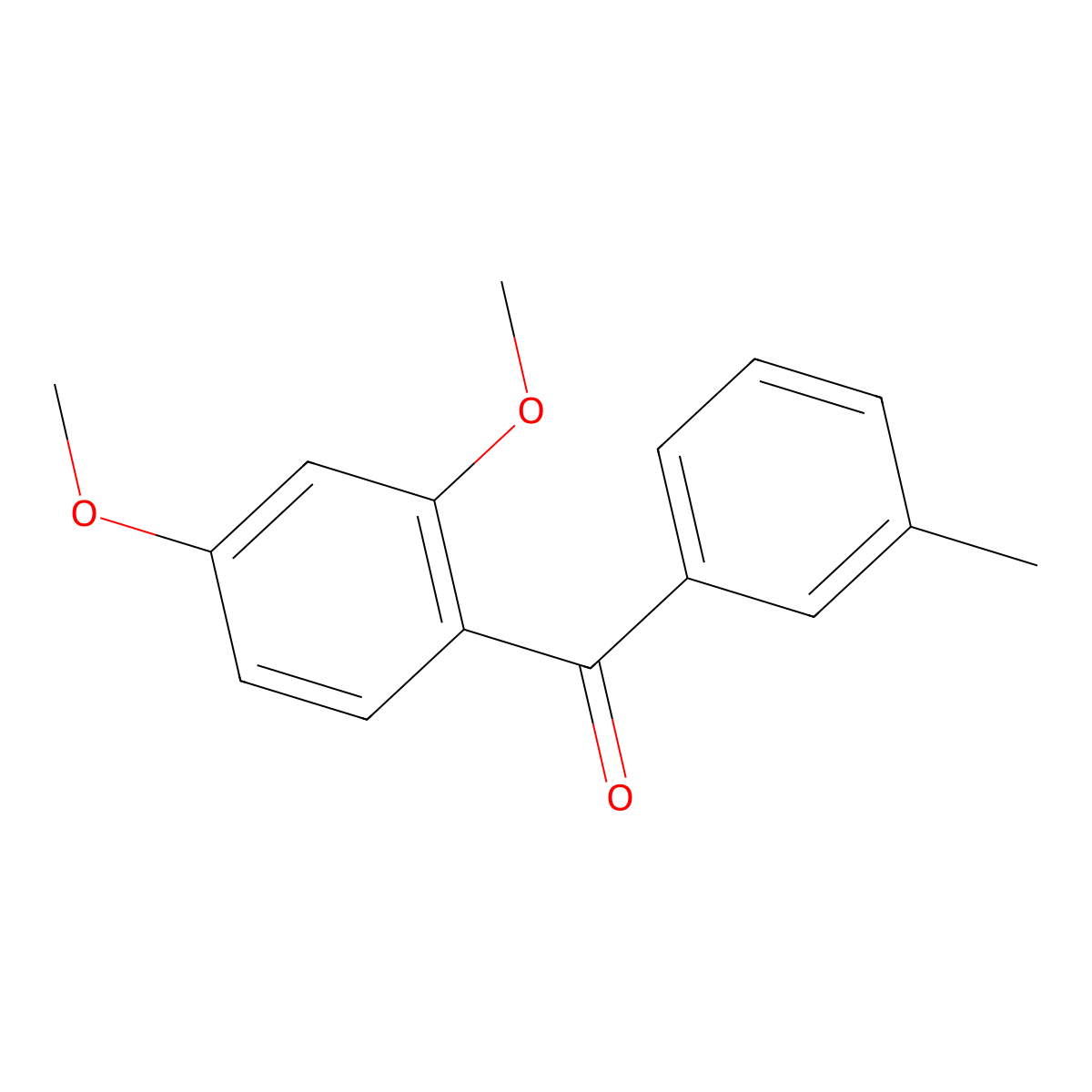 (2,4-Dimethoxyphenyl)(m-tolyl)methanone molecular structure, CAS 854025-57-3