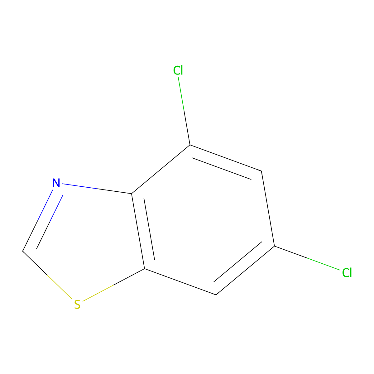 4,6-Dichlorobenzothiazole molecular structure, CAS 854059-32-8