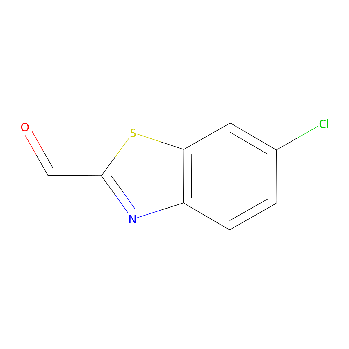 6-Chlorobenzo[d]thiazole-2-carbaldehyde molecular structure, CAS 854059-91-9
