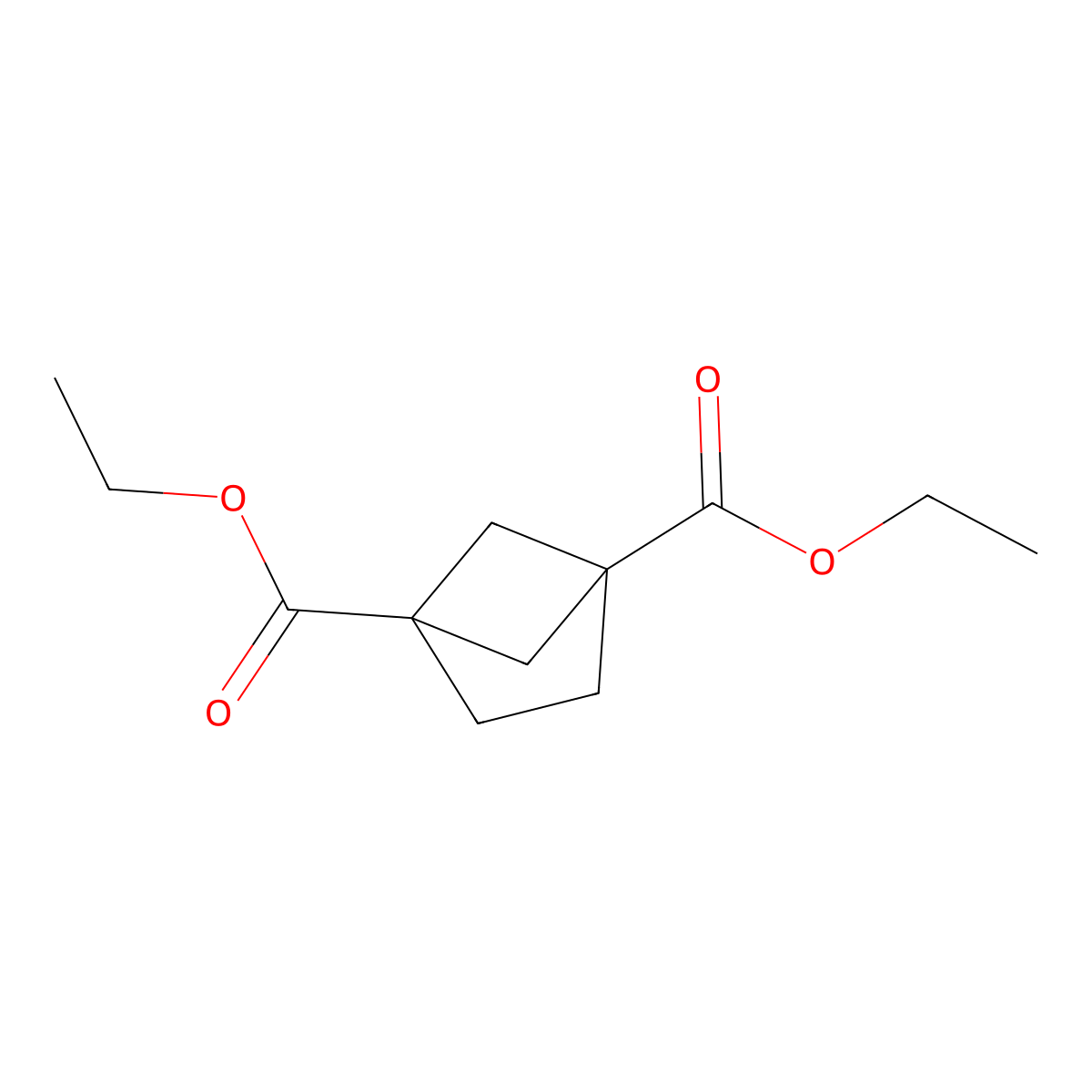 Diethyl bicyclo[2.1.1]hexane-1,4-dicarboxylate molecular structure, CAS 85407-72-3