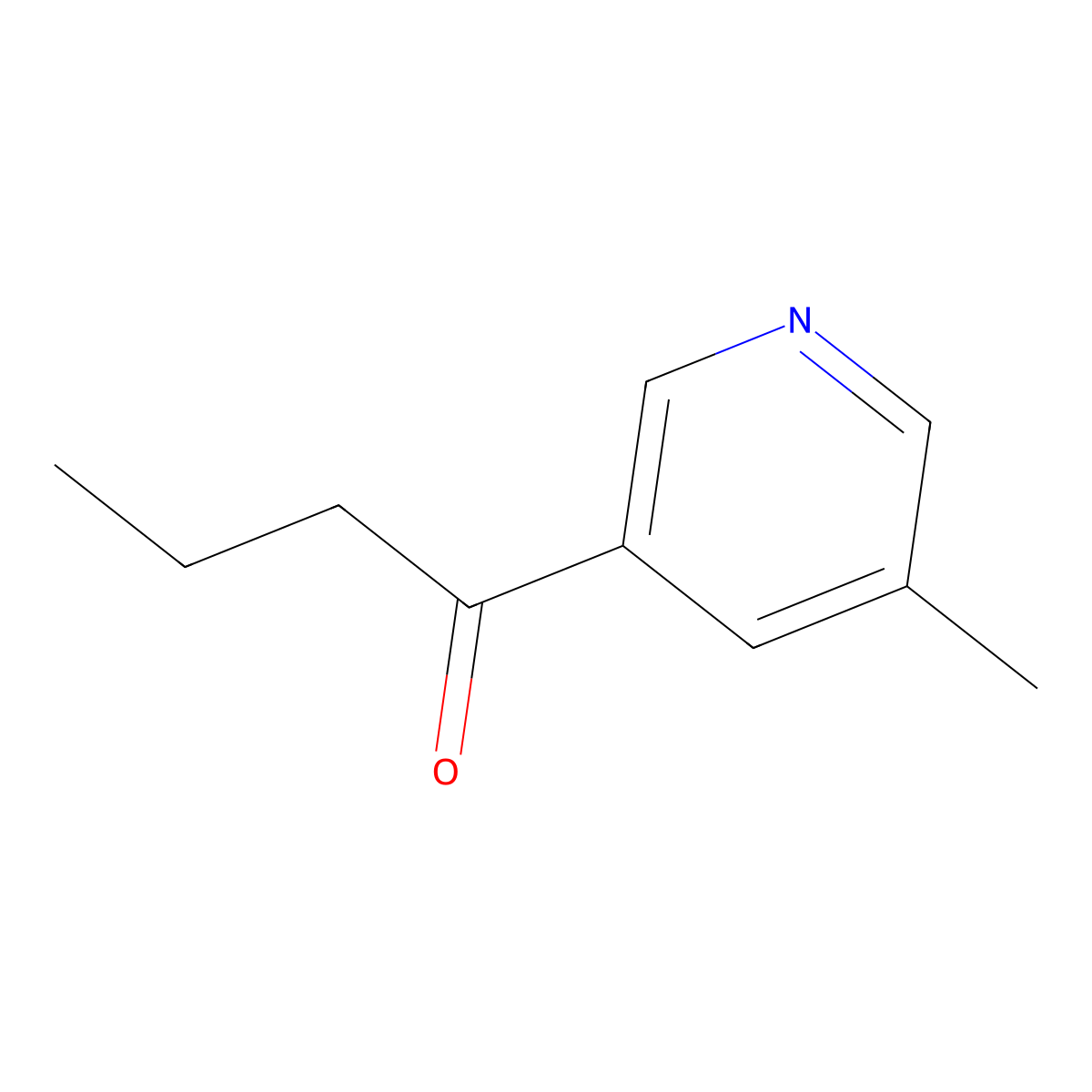 1-(5-Methylpyridin-3-yl)butan-1-one molecular structure, CAS 854074-41-2