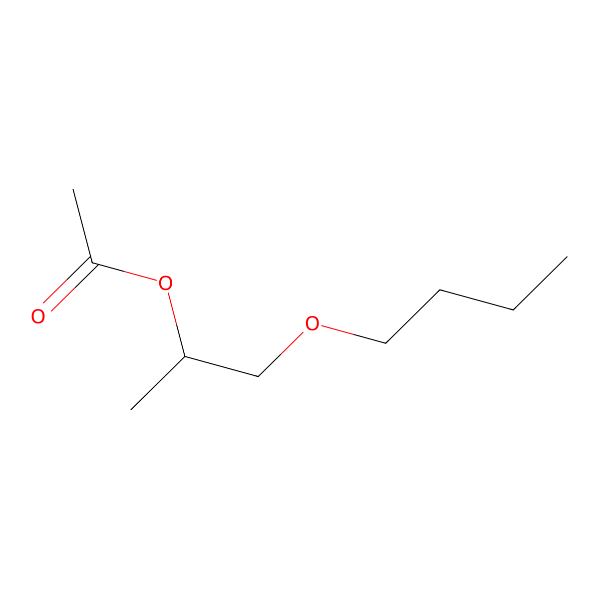2-Butoxy-1-methylethyl acetate molecular structure, CAS 85409-76-3