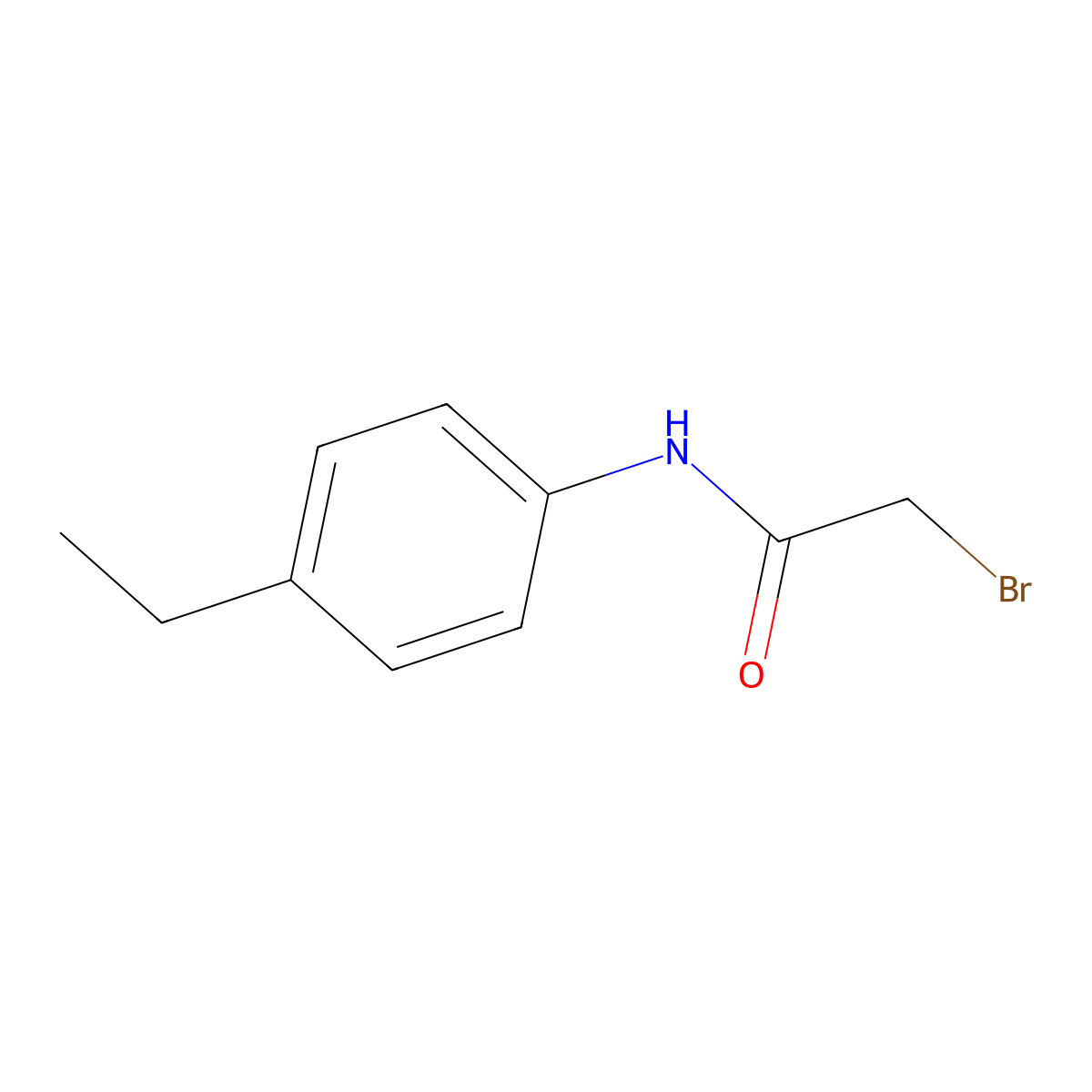 2-Bromo-N-(4-ethylphenyl)acetamide molecular structure, CAS 854092-05-0