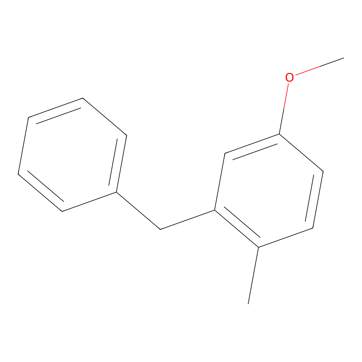 4-Methoxy-1-methyl-2-(phenylmethyl)benzene molecular structure, CAS 854092-16-3