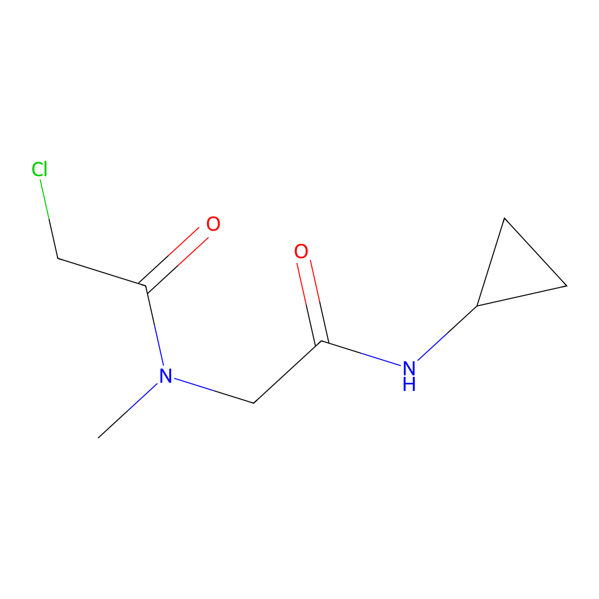 2-Chloro-N-[(cyclopropylcarbamoyl)methyl]-N-methylacetamide molecular structure, CAS 854137-51-2