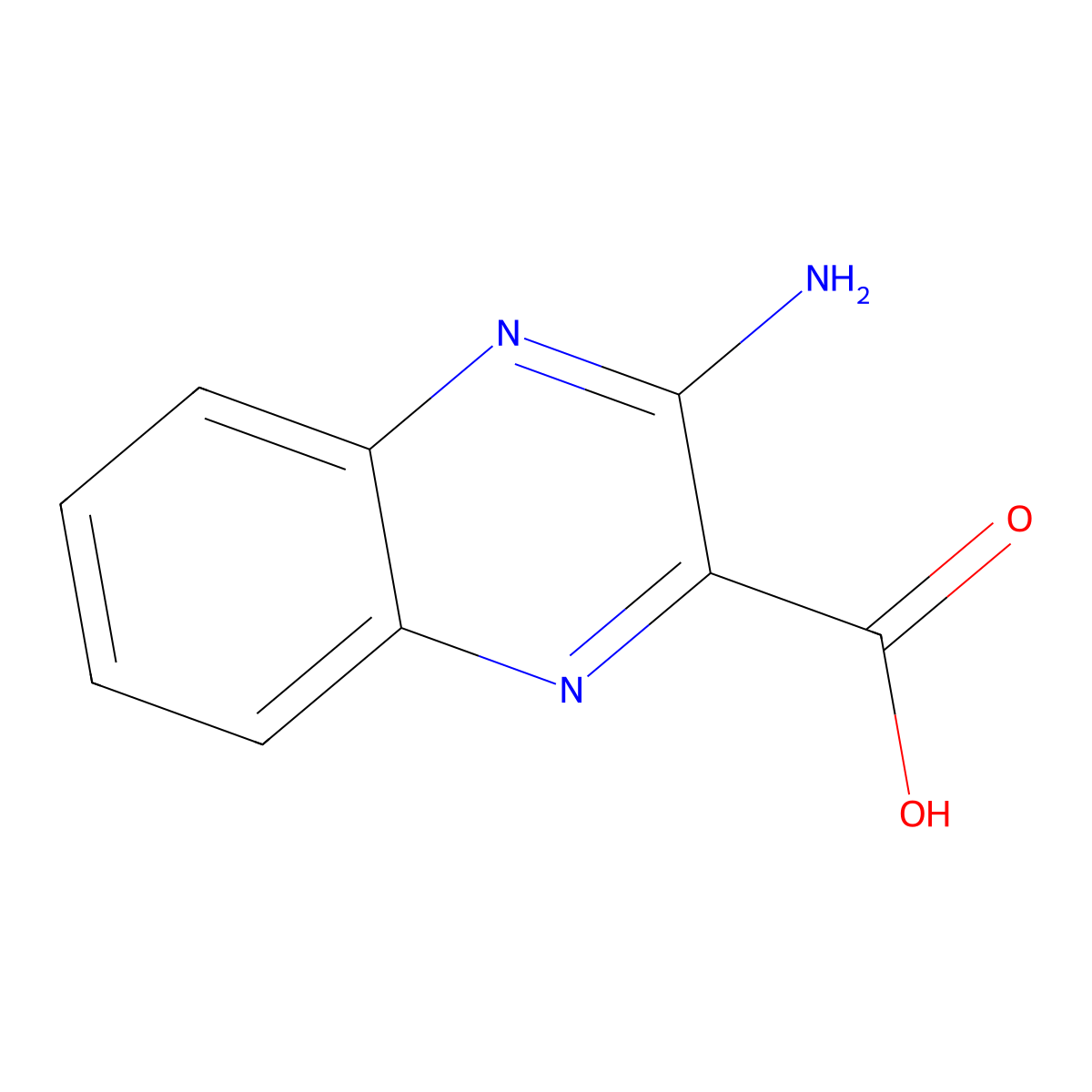 3-aminoquinoxaline-2-carboxylic Acid molecular structure, CAS 85414-82-0