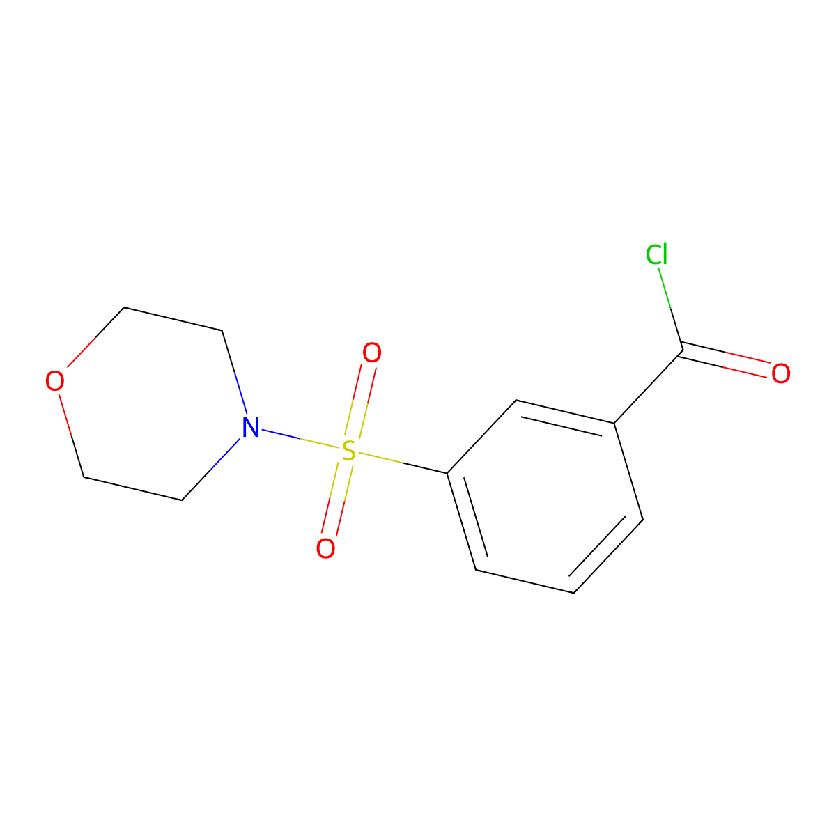 3-(Morpholinosulfonyl)benzoyl chloride molecular structure, CAS 854166-21-5