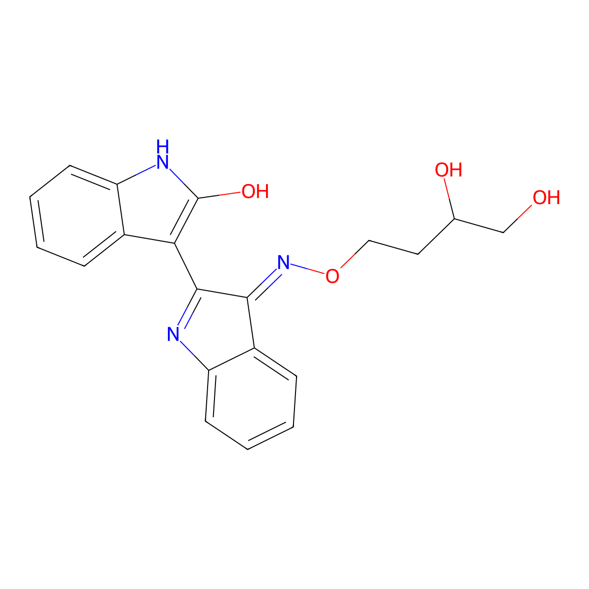 Indirubin Derivative E804 molecular structure, CAS 854171-35-0