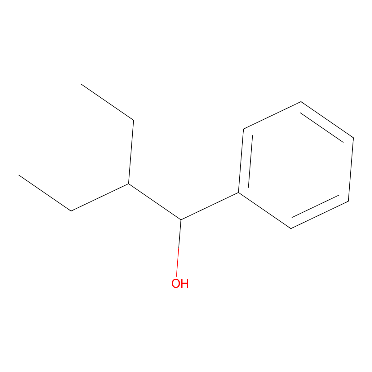 alpha-(1-Ethylpropyl)benZenemethanol molecular structure, CAS 854179-62-7