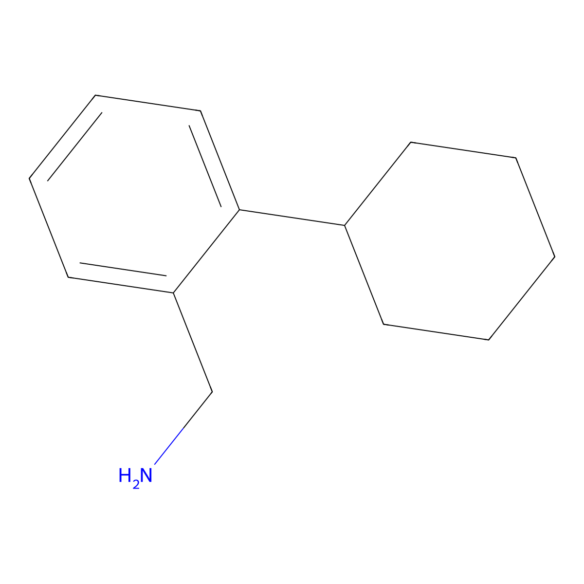 (2-Cyclohexylbenzyl)amine molecular structure, CAS 854181-78-5