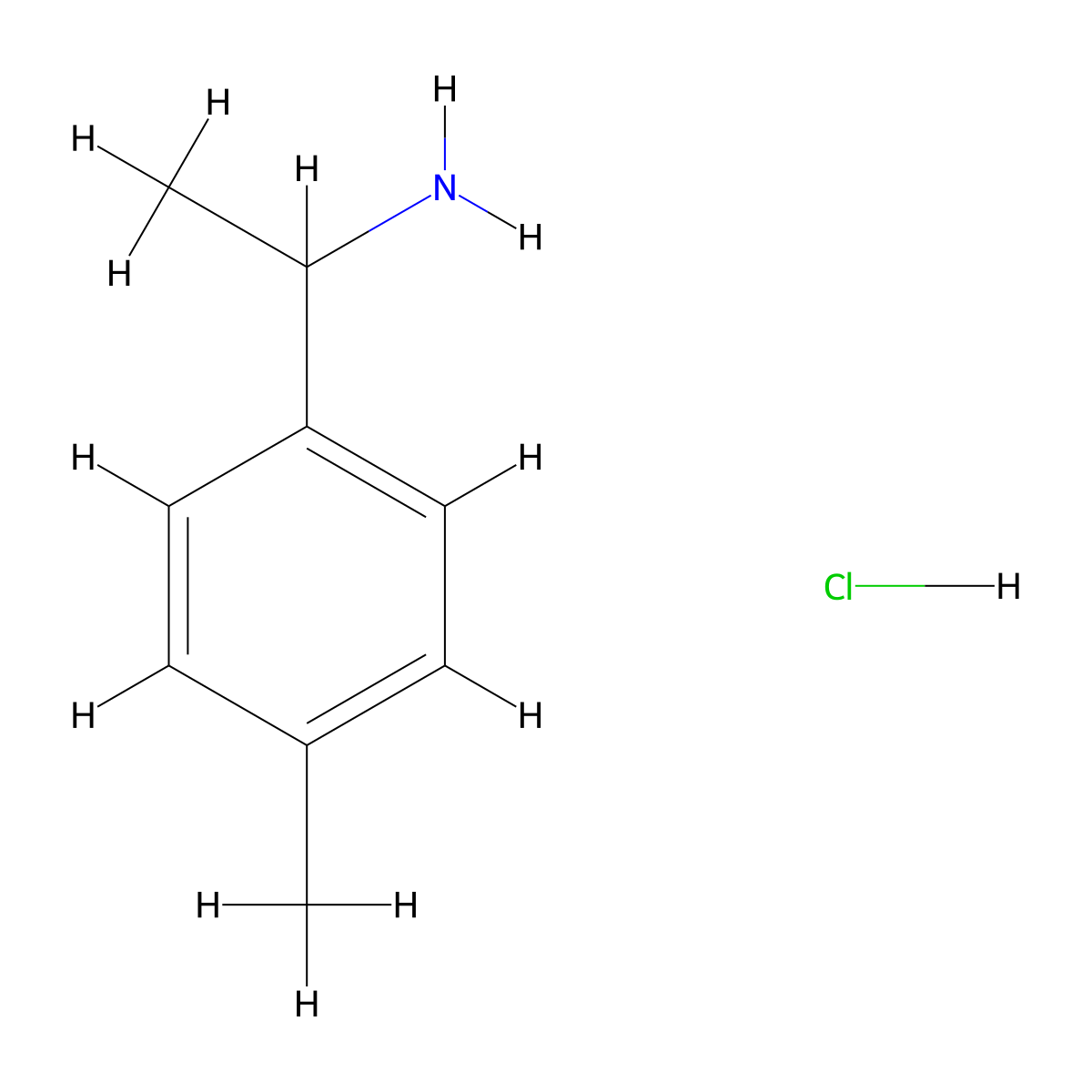 1-(4-Methylphenyl)ethanamine, hcl molecular structure, CAS 854181-94-5