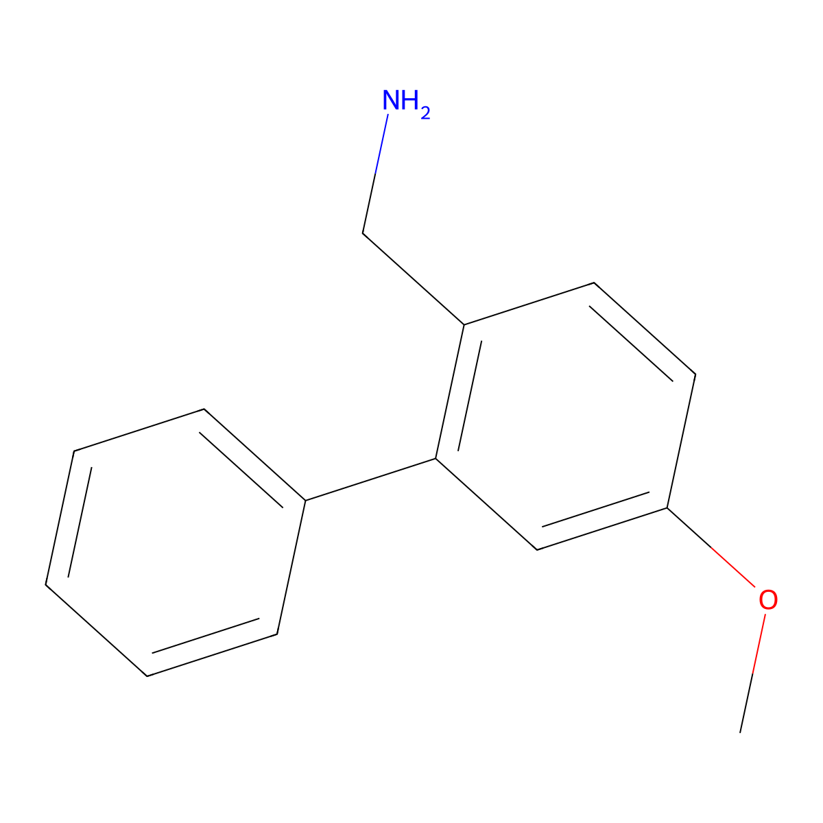 5-Methoxy[1,1a(2)-biphenyl]-2-methanamine molecular structure, CAS 854184-87-5