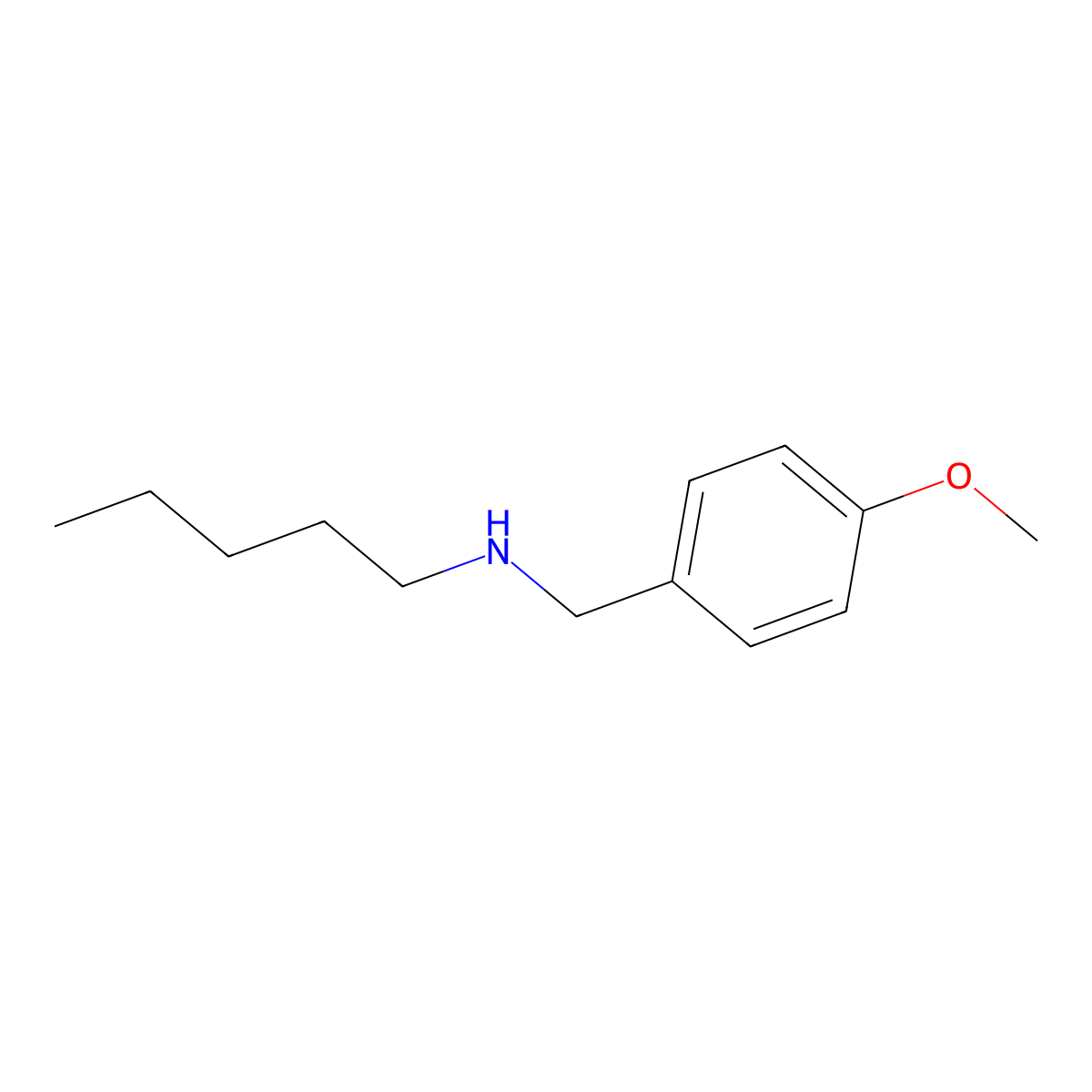 [(4-Methoxyphenyl)methyl](pentyl)amine molecular structure, CAS 854184-92-2
