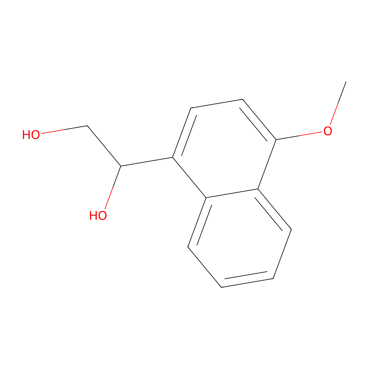 1-(4-Methoxynaphthalen-1-yl)ethane-1,2-diol molecular structure, CAS 854221-21-9